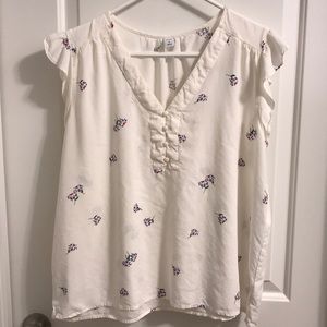 Flower print sleeveless blouse from Old Navy